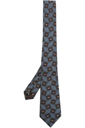 Giorgio Armani Silkeslips med geometrisk tryk