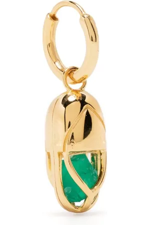 CAPSULE ELEVEN Capsule hoop-ørering med krystal