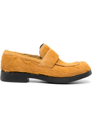 Camper Loafers i læder med firkantet tå