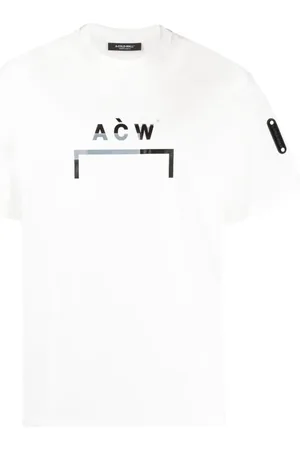 A-cold-wall* T-shirt med rund hals og logotryk