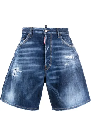 Dsquared2 Denimshorts med brede ben