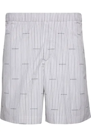 Givenchy Stribede shorts med logotryk