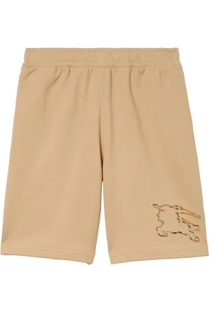 Burberry Træningsshorts i bomuld med Equestrian Knight-detalje