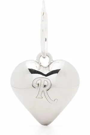 RAF SIMONS Hjerteørering med indgraveret logo