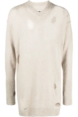 Maison Margiela Striktrøje med slitageeffekt
