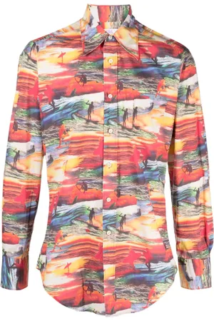 ERL T-shirt med solnedgang-tryk