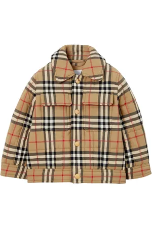 Burberry Quiltet jakke med vintage-ternet mønster