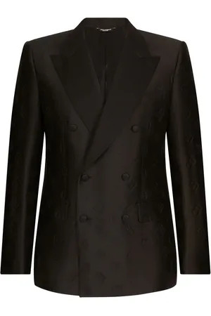 Dolce & Gabbana Dobbeltradet blazer med monogramtryk