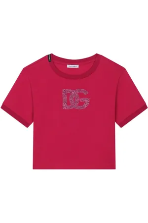 Dolce & Gabbana T-shirt med rhinsten-logo