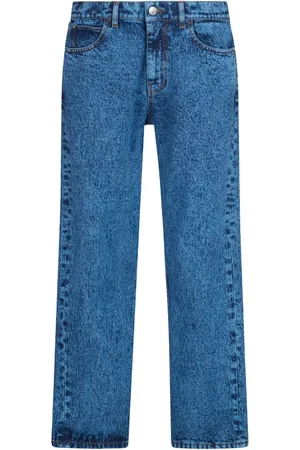 Marni Jeans med lige ben og marmor-effekt