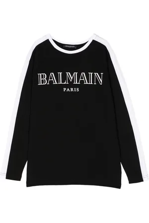 Balmain Kortærmet T-shirt med logotryk