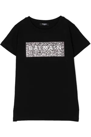 Balmain Kortærmet T-shirt med logotryk