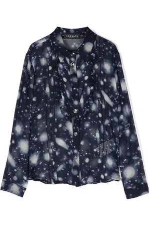 VERSACE Versace Solar System silkeskjorte