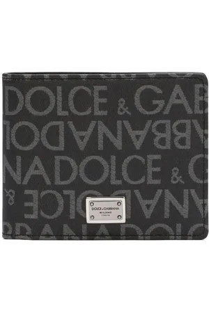 Dolce & Gabbana Pung i jacquard med logo og lynlås