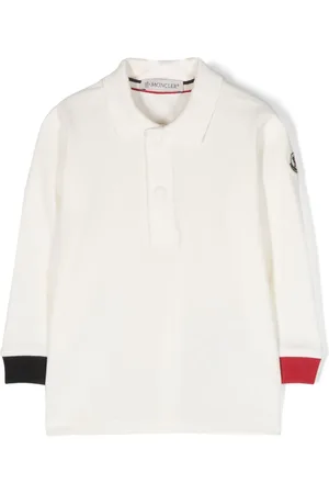 Moncler Langærmet polo med logomærke