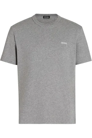 Ermenegildo Zegna Kortærmet T-shirt med broderet logo
