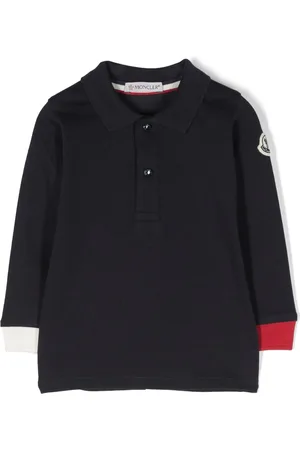 Moncler Langærmet polo med logomærke