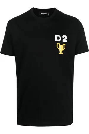 Dsquared2 Kortærmet T-shirt med pixeleret tryk