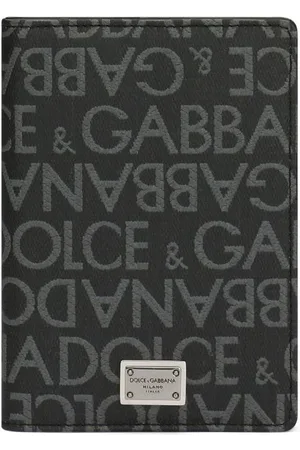 Dolce & Gabbana Kortholder i jacquard med logoplade