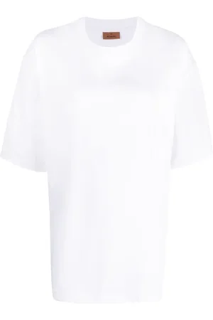 Missoni T-shirt med rund hals og logotryk