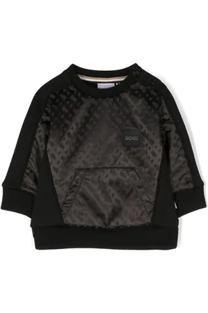 HUGO BOSS Langærmet sweatshirt med logomærke