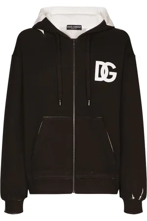 Dolce & Gabbana Cardigan med logotryk og lynlås