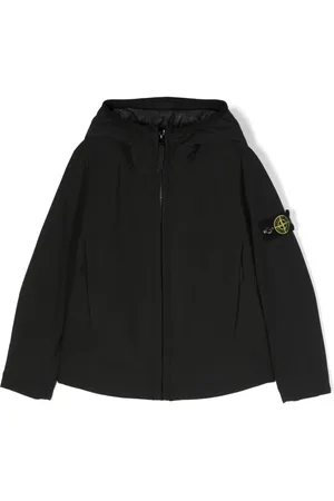 Stone Island Jakke med kompasmotiv og lynlås