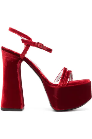 Serafini 145mm sandaler i velour-finish