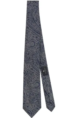 Etro Silkeslips med paisleytryk