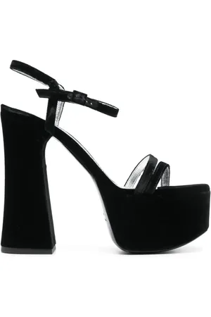 Serafini 140mm sandaler i velour-finish