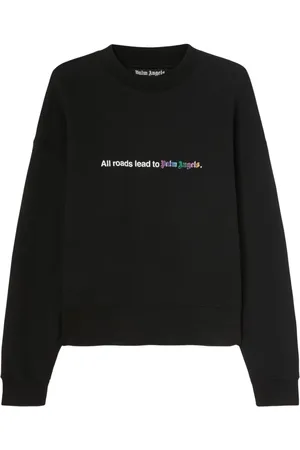 Palm Angels Sweatshirt med All Roads slogantryk