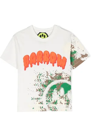 BARROW T-shirt med logo-print og malingssprøjt