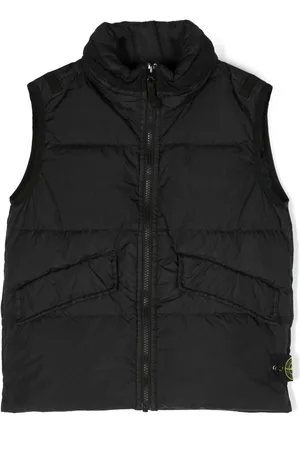 Stone Island Quiltet vest med kompasmotiv