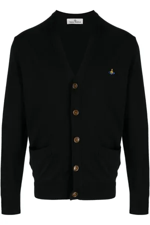Vivienne Westwood Strikket cardigan med broderet orb-logo