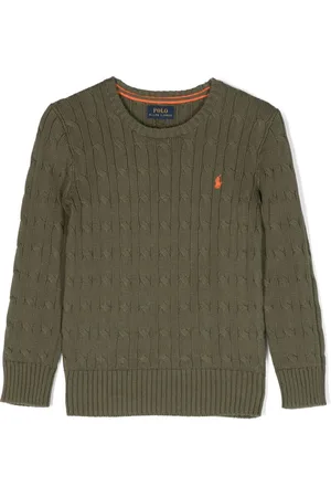 Ralph Lauren Kabelstrikket vest med Pony-motiv