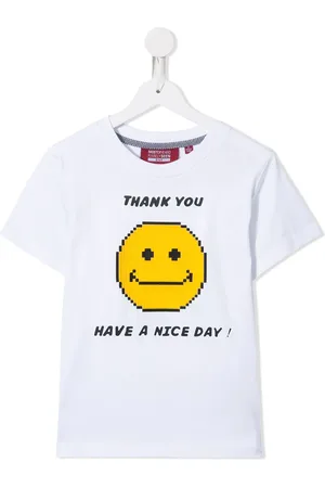 MOSTLY HEARD RARELY SEEN T-shirt med Smile Emoji-tryk