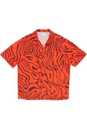 MARCELO BURLON Kortærmet AOP skjorte