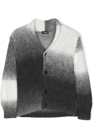 Il gufo Intarsiastrikket cardigan med gradueret effekt