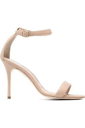 Manolo Blahnik Chaos 100mm sandaler i læder