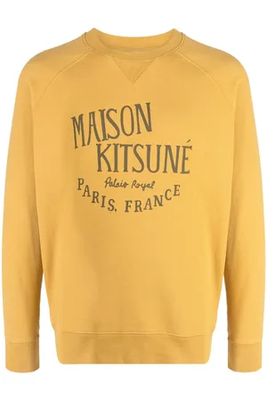 Maison Kitsuné Sweatshirt med rund hals og logotryk