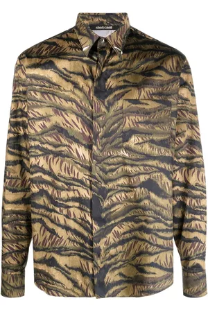 Roberto Cavalli Skjorte med tigertryk
