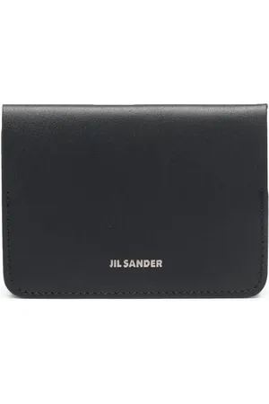 Jil Sander Kortholder i læder med logotryk