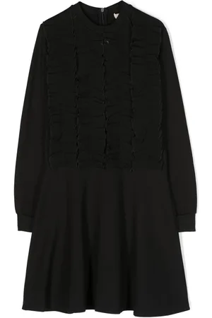 Twin-Set Flæsekjole i georgette