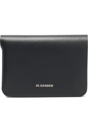 Jil Sander Kortholder i læder med logotryk