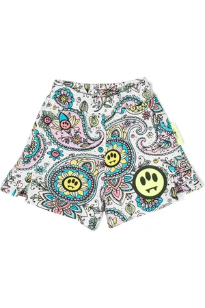 BARROW Shorts i bomuld med paisleytryk