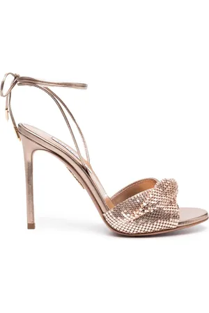 Aquazzura 110mm sandaler med udsmykning og snøre