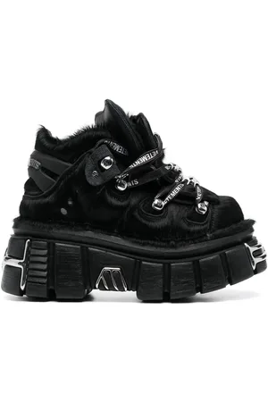 Vetements 75mm lædersneakers med plateausål