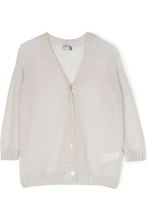 Il gufo Cardigan med knapper og V-hals