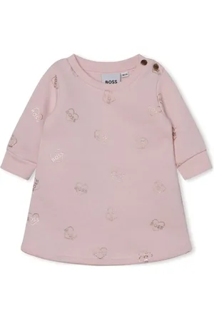 HUGO BOSS T-shirt med rund hals og logotryk