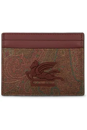 Etro Kortholder med paisleytryk og Pegaso-motiv